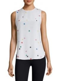 Equipment - Lyle Star-Print Blouse at Saks Fifth Avenue