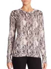 Equipment - Ondine Jungle Boa Printed Sweater at Saks Fifth Avenue