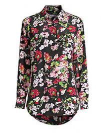 Equipment - Signature Floral-Print Silk Blouse at Saks Fifth Avenue