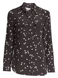 Equipment - Starry Night Slim Signature Silk Shirt at Saks Fifth Avenue