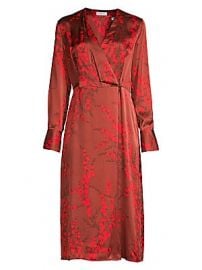 Equipment - Willow Silk Wrap Dress at Saks Fifth Avenue