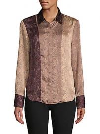 Equipment - Yvonet Snake-Print Shirt at Saks Off 5th