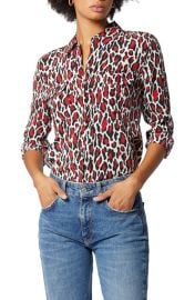 Equipment Animal Print Silk Blouse at Nordstrom