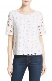 Equipment Brynn Lace Silk Top at Nordstrom