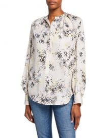 Equipment Causette Printed Silk Blouse at Neiman Marcus