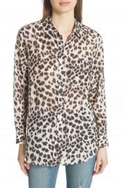 Equipment Daddy Leopard Print Blouse at Nordstrom