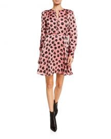 Equipment Danette Long-Sleeve A-Line Dress at Neiman Marcus