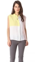 Equipment Diem Clean Blouse with Insets at Shopbop