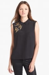 Equipment Elliot Embellished Silk Top at Nordstrom