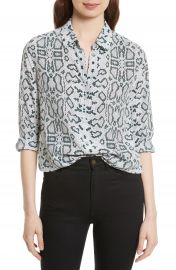 Equipment Essential Python Print Silk Shirt at Nordstrom