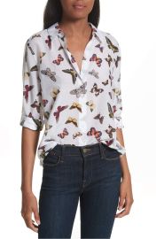 Equipment Essential Sheer Cotton and Silk Shirt at Nordstrom