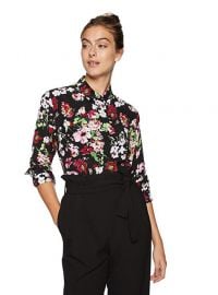 Equipment Floral Symphany Printed Signature Blouse at Amazon