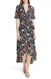 Equipment Imogene Floral Silk Wrap Dress at Nordstrom