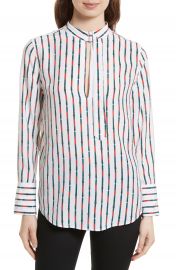 Equipment Janelle Belt Print Silk Blouse at Nordstrom