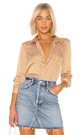 Equipment Leema Blouse in Ocre Multi from Revolve com at Revolve