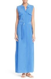 Equipment Major Sleeveless Silk Maxi Dress in Regatta at Nordstrom