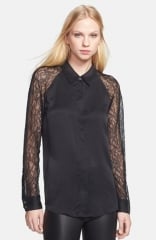 Equipment Quinn Lace andamp Silk Shirt at Nordstrom