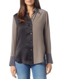 Equipment Quinne Silk Two Tone Blouse   Bloomingdales at Bloomingdales