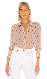 Equipment Sedienne Blouse in Misty Rose from Revolve com at Revolve