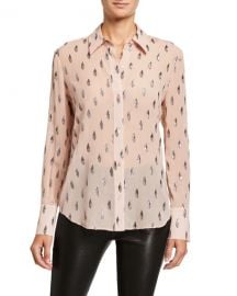 Equipment Sedienne Printed Long-Sleeve Button-Down Shirt at Neiman Marcus