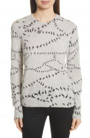 Equipment Shane Bird Print Cashmere Sweater at Nordstrom