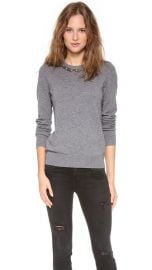 Equipment Shane Embellished Neck Sweater at Shopbop