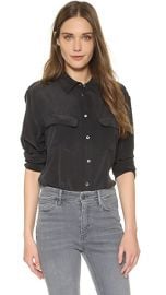 Equipment Signature Blouse at Shopbop