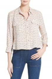 Equipment Signature Crop Silk Shirt at Nordstrom