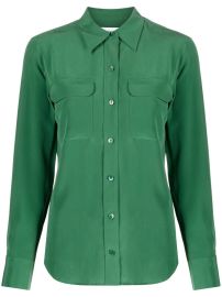 Equipment Signature Silk Shirt - at Farfetch