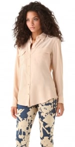 Equipment Signature blouse in nude from Shopbop at Shopbop