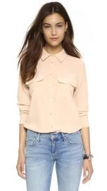 Equipment Slim Signature Blouse at Shopbop