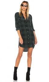 Equipment Slim Signature Plaid Dress in Eden Green Multi from Revolve com at Revolve