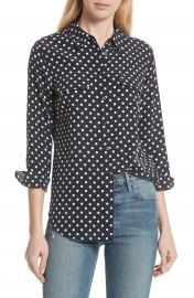 Equipment Slim Signature Polka Dot Silk Shirt   Nordstrom at Nordstrom