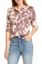 Equipment Slim Signature Print Silk Blend Shirt   Nordstrom at Nordstrom