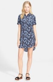 Equipment Slim Signature Shirtdress in Peacoat Multi at Nordstrom