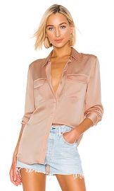 Equipment Slim Signature Top in Rose Cloud from Revolve com at Revolve