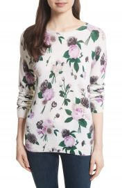 Equipment Sloane Floral Print Cashmere Sweater   Nordstrom at Nordstrom