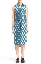 Equipment Tegan Ikat Print Silk Shirtdress at Nordstrom