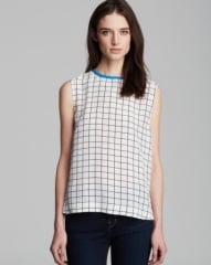 Equipment Top - Kyle Streamline Grid Print at Bloomingdales