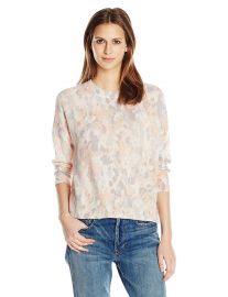 Equipment Women s Melanie Leopard Crew Neck at Amazon