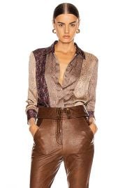 Equipment Yvonet Top in Pine Bark Multi   FWRD at Forward