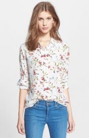 Equipment and39Brettand39 Floral Print Silk Blouse at Nordstrom