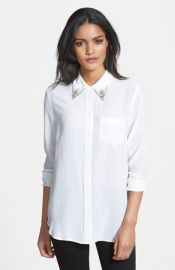 Equipment and39Reeseand39 Embellished Silk Shirt at Nordstrom