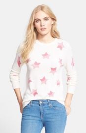 Equipment and39Sloanand39 Star Pattern Cashmere Pullover in Watermelon at Nordstrom