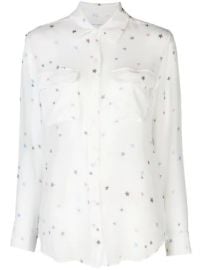 Equipment sheer star print shirt sheer star print shirt at Farfetch