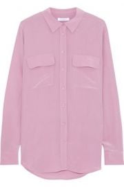 Equipment slim signature blouse at The Outnet