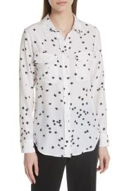 WornOnTV: Lena’s white star print shirt on Supergirl | Katie McGrath ...