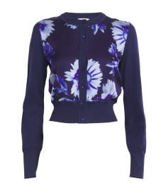 Erdem Cropped Floral Print Cardigan at Harrods