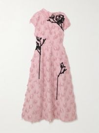Erdem Embroidered fil coup jacquard midi dress at Net a Porter