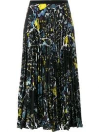 Erdem Floral Print Pleated Skirt at Farfetch